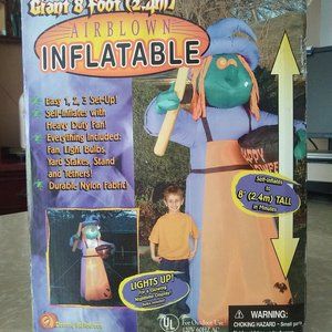 Halloween witch 8 ft inflatable